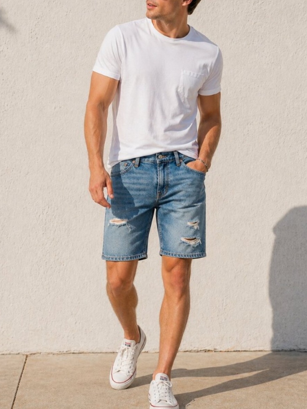 🖤 Vintage Levi's Distressed Blue Jean Shorts